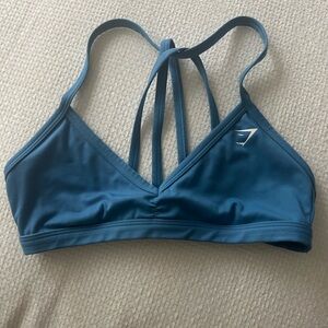 Women's Gymshark Blue Strappy Sports Bra
